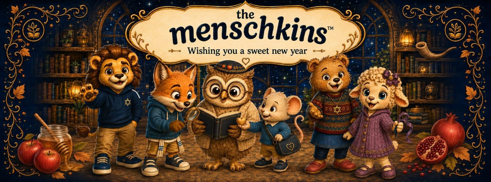 The Menschkins — wishing you a sweet new year