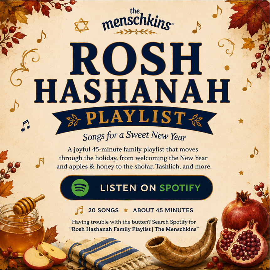 Rosh Hashanah Playlist — Songs for a Sweet New Year. A joyful 45-minute family playlist, 20 songs, about 45 minutes.