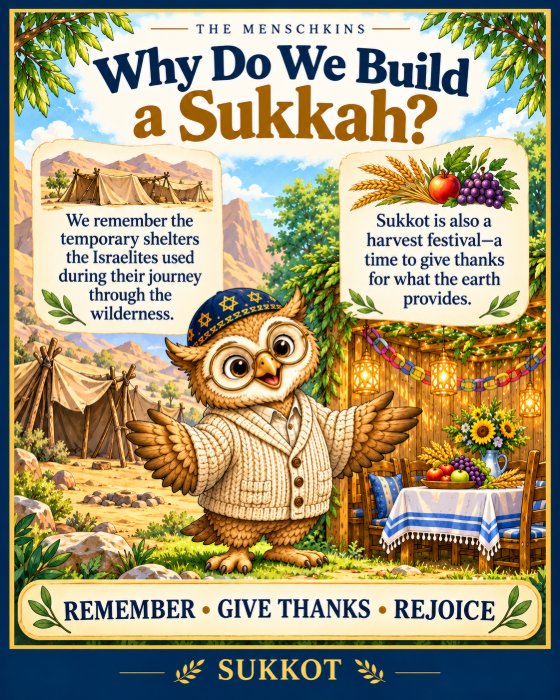 Why Do We Build a Sukkah? Remember, give thanks, rejoice
