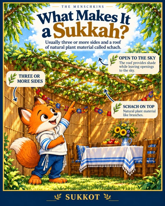 What Makes It a Sukkah? Izzy points to the schach